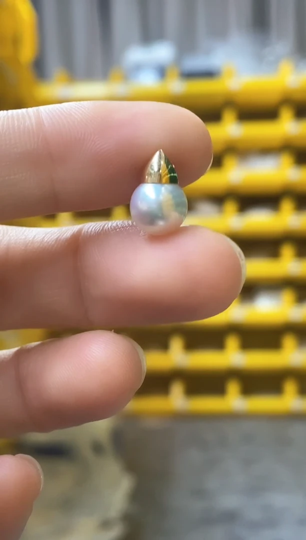 海水珍珠18K金镶嵌颈饰akoya吊坠