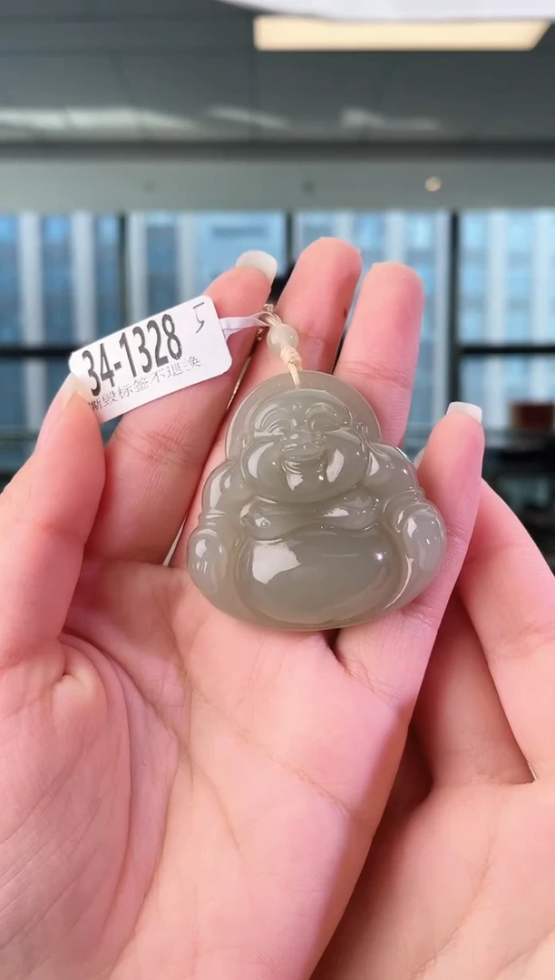 颈饰未镶嵌和田玉45佛公 1328