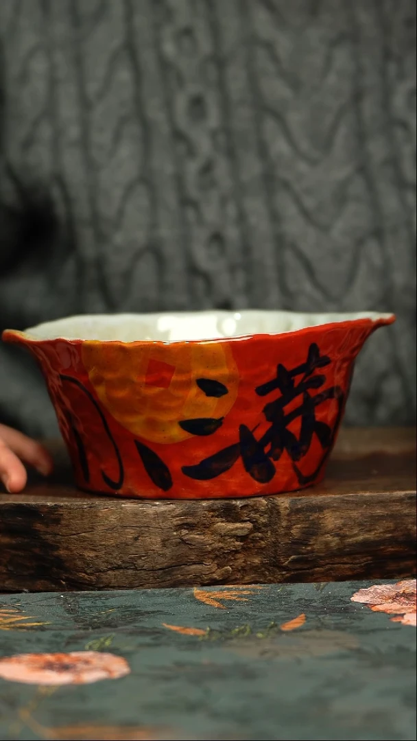 【闪购商品】杯釉下彩手工手绘同款陶器