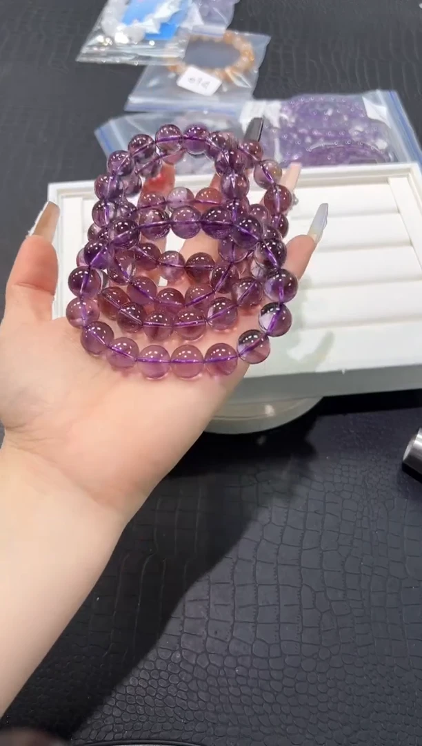 水晶手链未镶嵌18e多样性发其一【1条】默认微瑕12mm