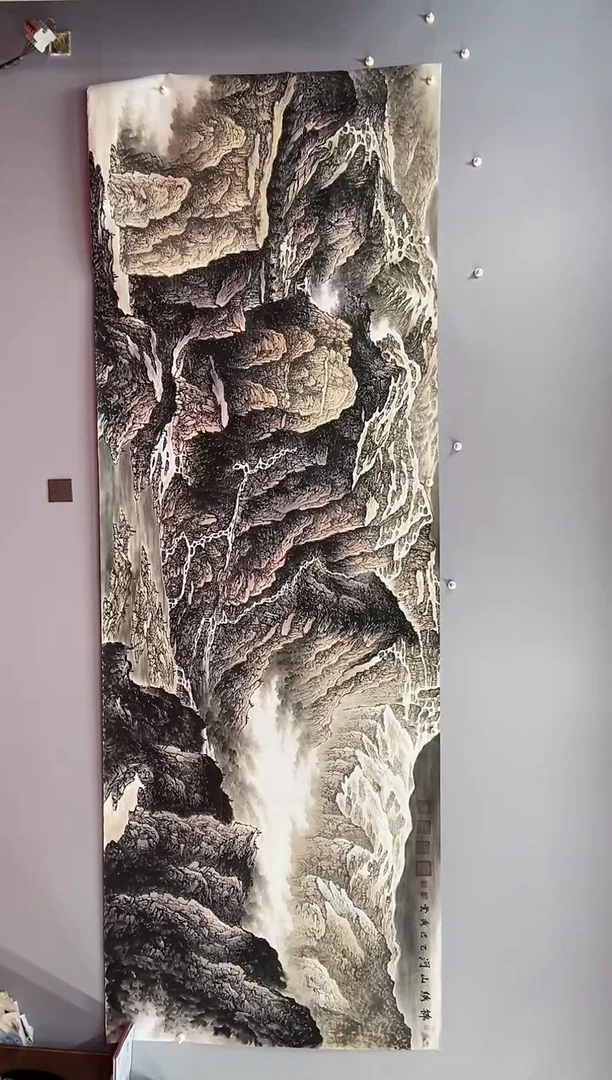 国画郑秀云  小丈二  锦绣山河