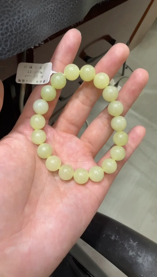 未镶嵌手串和田玉若羌黄口手串（产地直发）