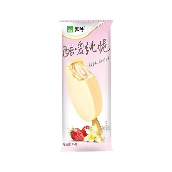 MENGNIU/蒙牛酷爱纯脆草莓香草味 45g
