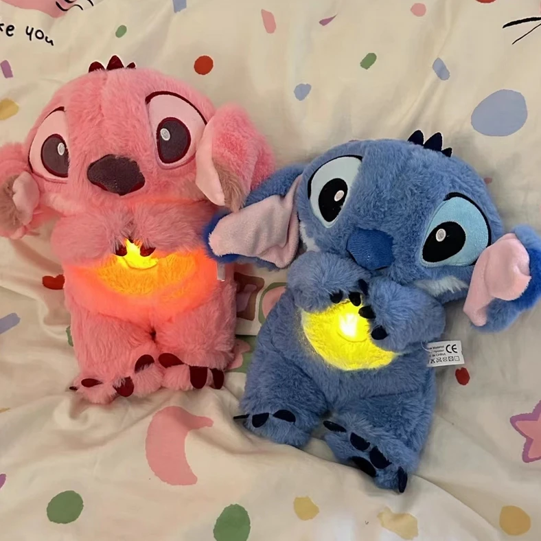 会呼吸的玩偶呼吸水獭双色呼吸史迪仔儿童安抚声光驾车个人用品