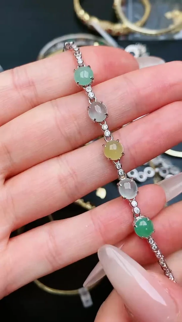 翡翠戒指银S925镶嵌....