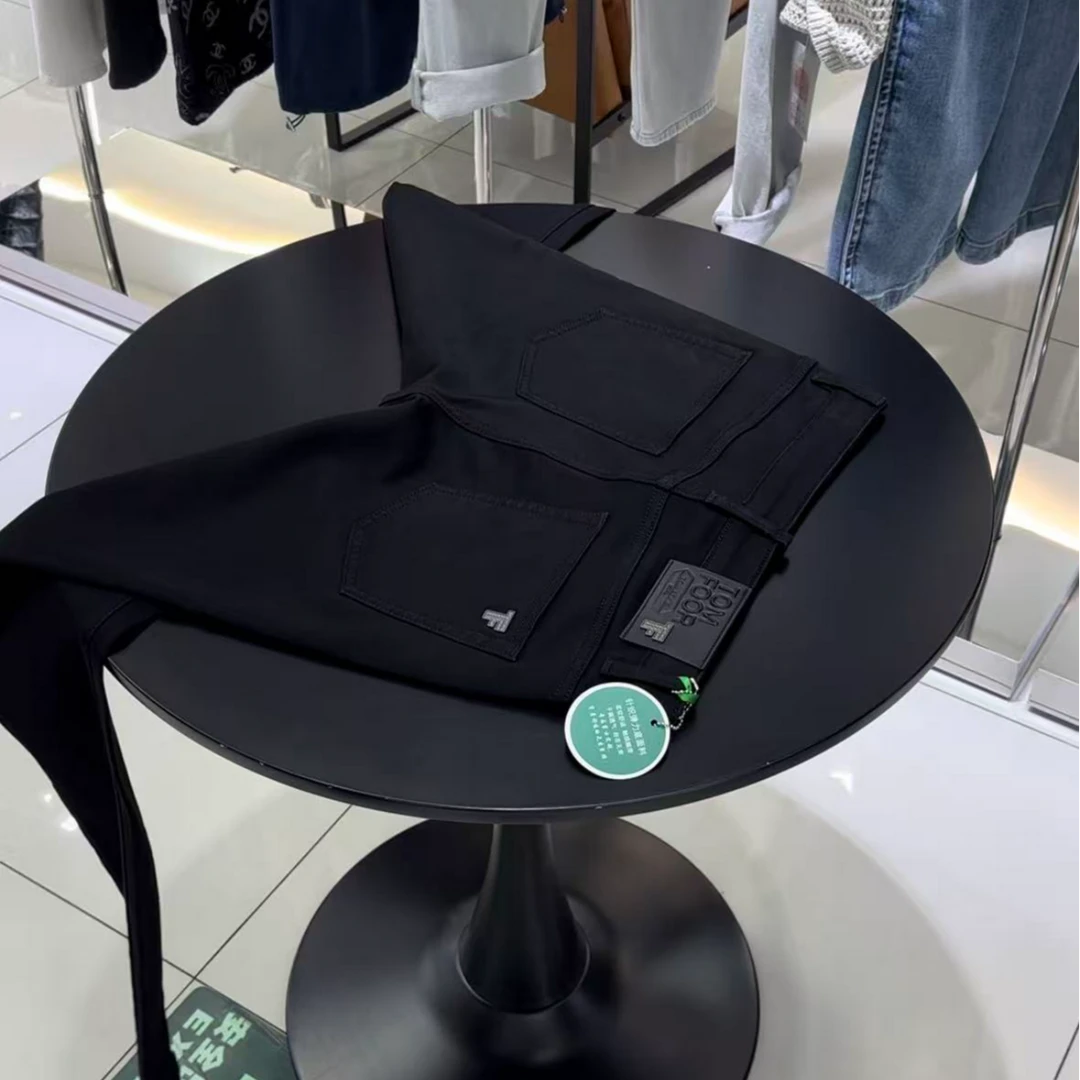 6967-2025秋冬百搭直筒裤男士秋冬男高弹男裤经典中腰牛仔裤