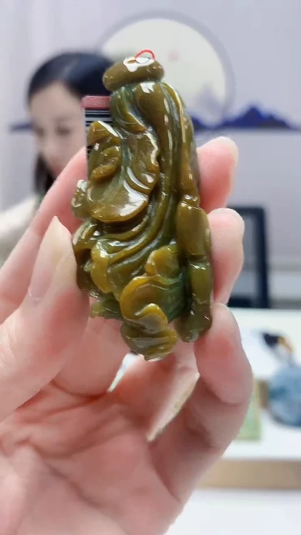 未镶嵌定制翡翠4852zm-毛货挂件白菜83