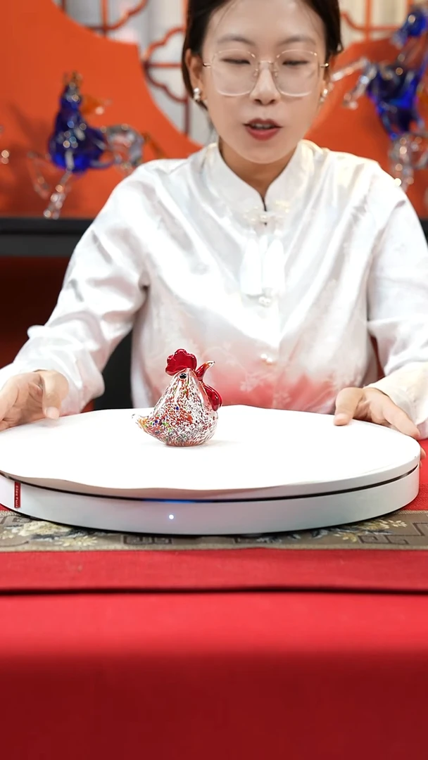 琉璃手工艺品小鸡