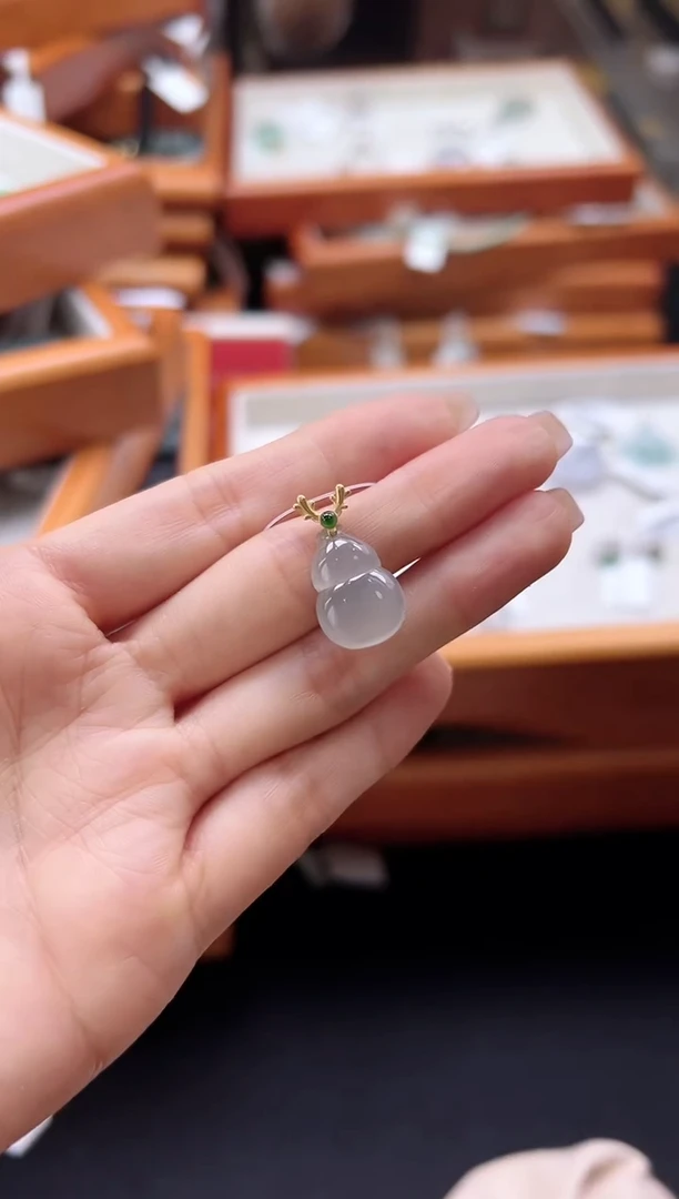 【闪购商品】翡翠颈饰18K金镶嵌DFZ0311-216