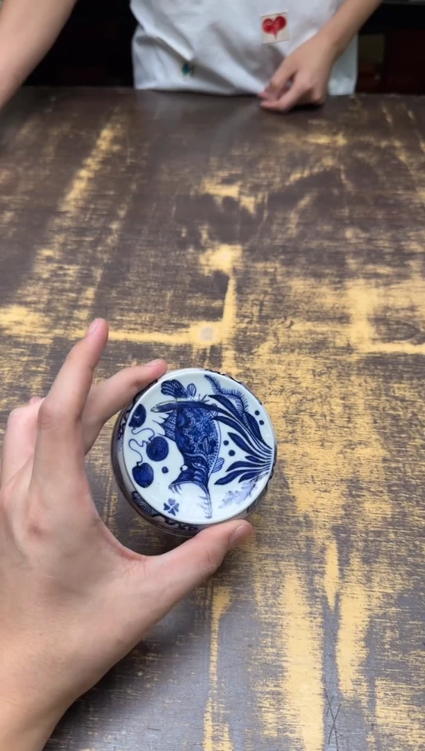 戏墨柴窑 鳜鱼盖置