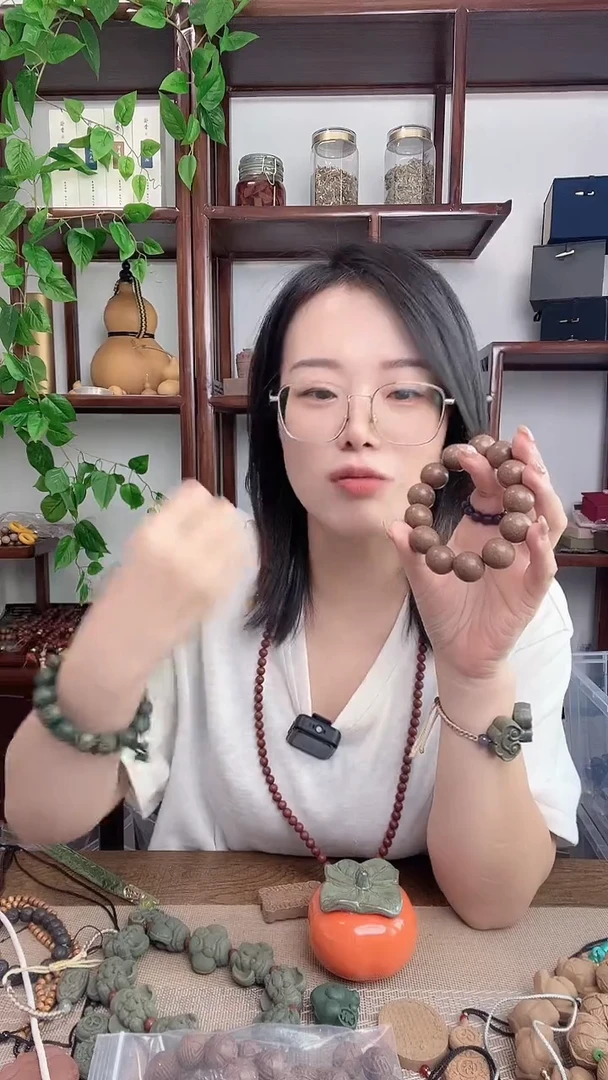 泥塑三皇香方的光珠手串