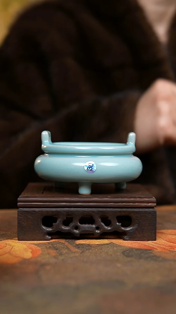 炉仿古天青宣德炉一级礼盒