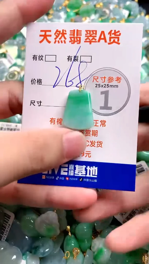 颈饰18K金镶嵌翡翠0449427869