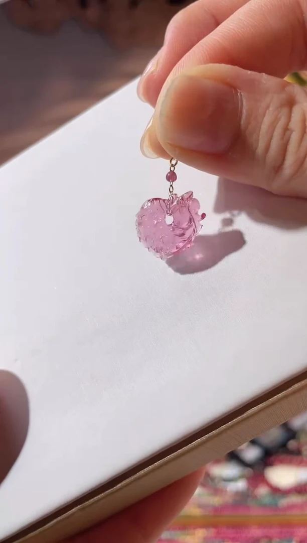 【闪购商品】碧玺吊坠18K金镶嵌吊坠