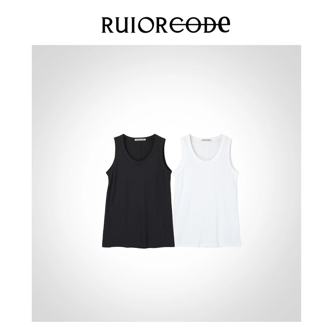 【RUIORCODE】“线迹谧语”后背明线中缝无袖背心 理性消费@@
