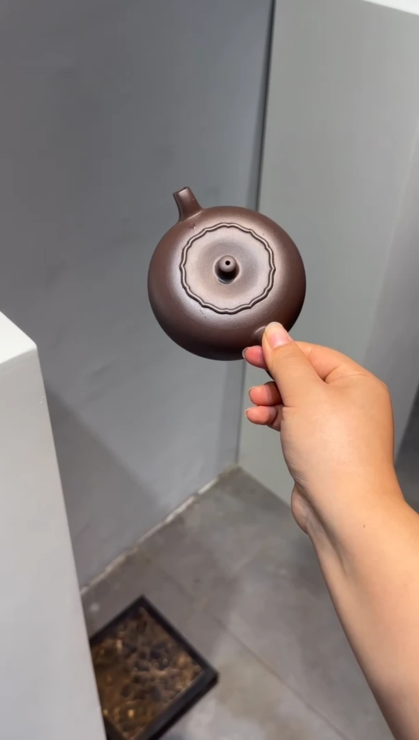 茶壶紫砂昱*柿柿如意 天青