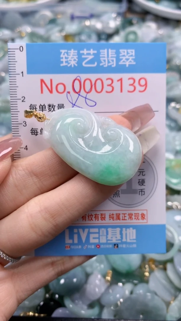 翡翠未镶嵌颈饰3139