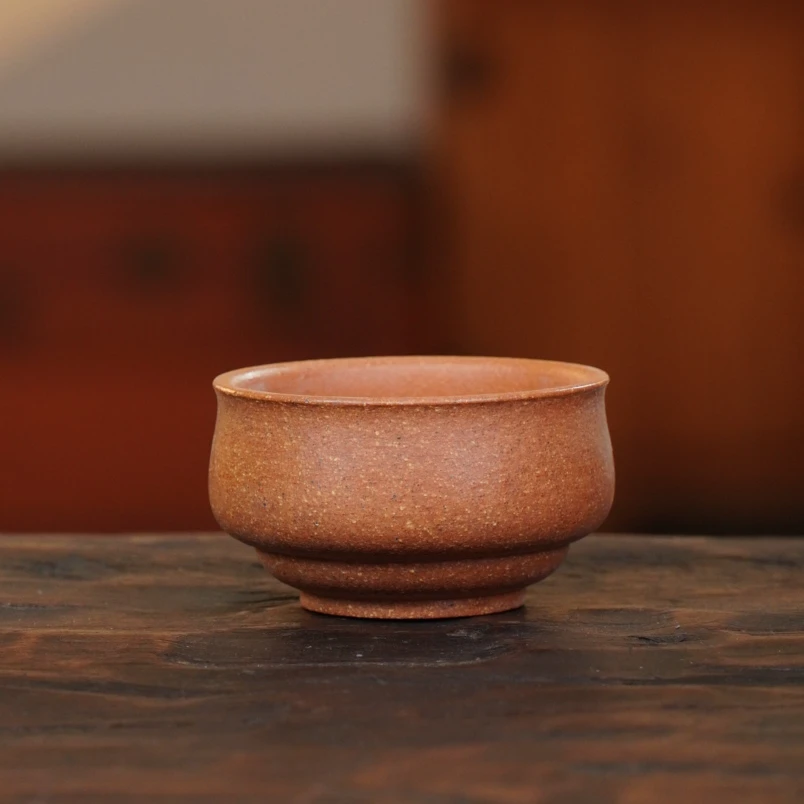 手工杯 | 宜兴紫砂 老段泥光素紫砂杯
