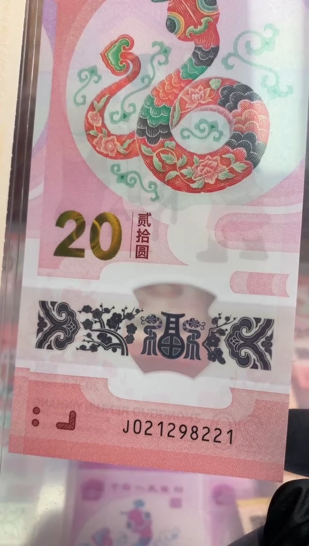 【闪购商品】塑料蛇钞龙钞 2钞全同号 298221