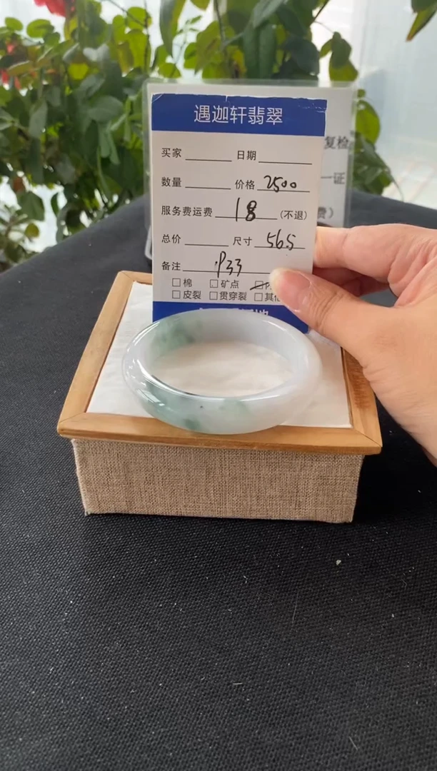 未镶嵌手镯翡翠56.2圈口 P33编码