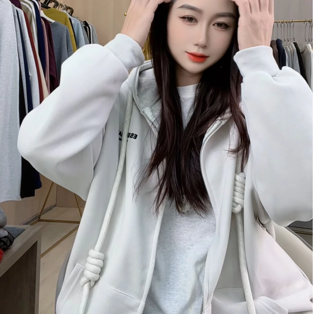 2024新款韩版百搭休闲卫衣外套B118