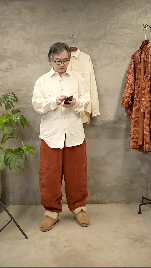 还朴堂高品质亚麻棉裤