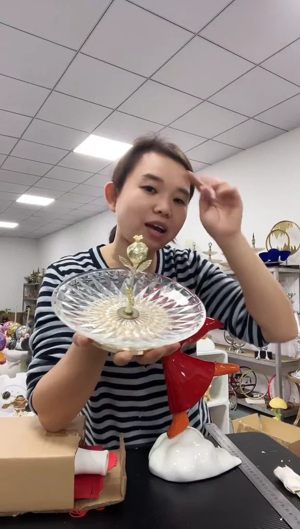 树脂石榴玻璃果盘