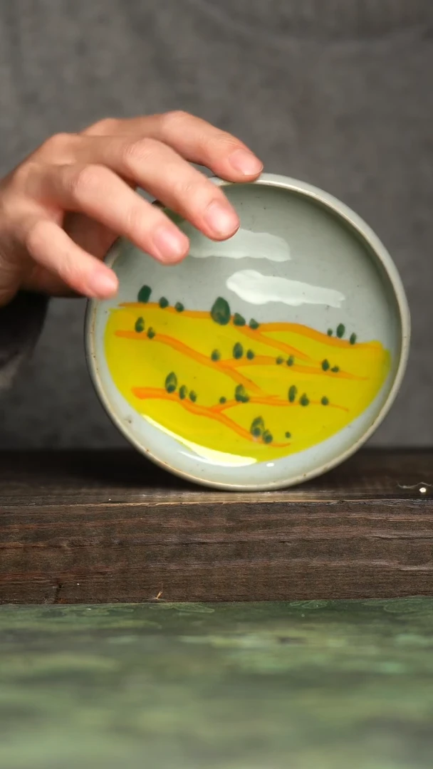 【闪购商品】杯青诗手工手绘瓷器