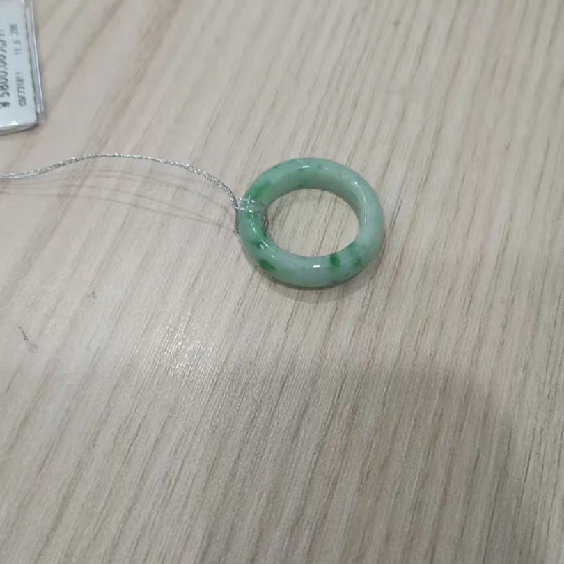 菜百首饰 翡翠戒指  岚蓝