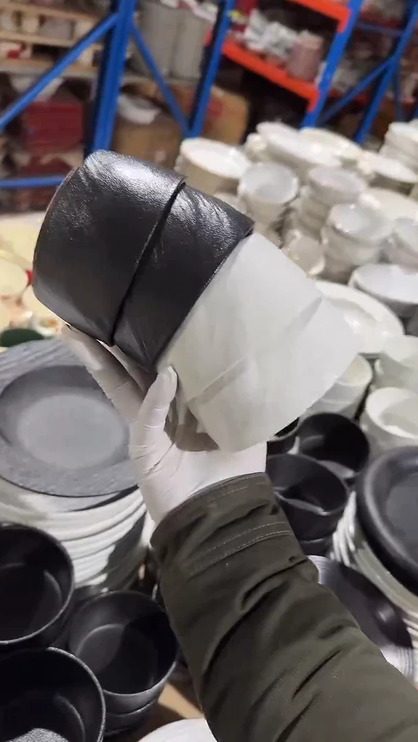 陶瓷4个岩石纹米饭碗微瑕 凑满20元包邮