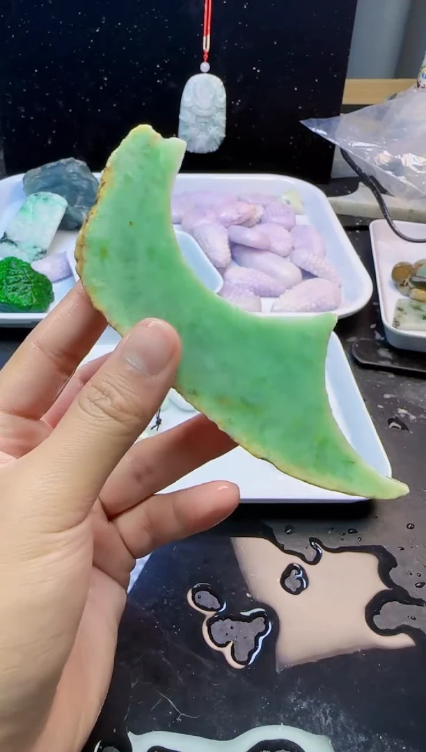 颈饰未镶嵌翡翠015天然A货翡翠