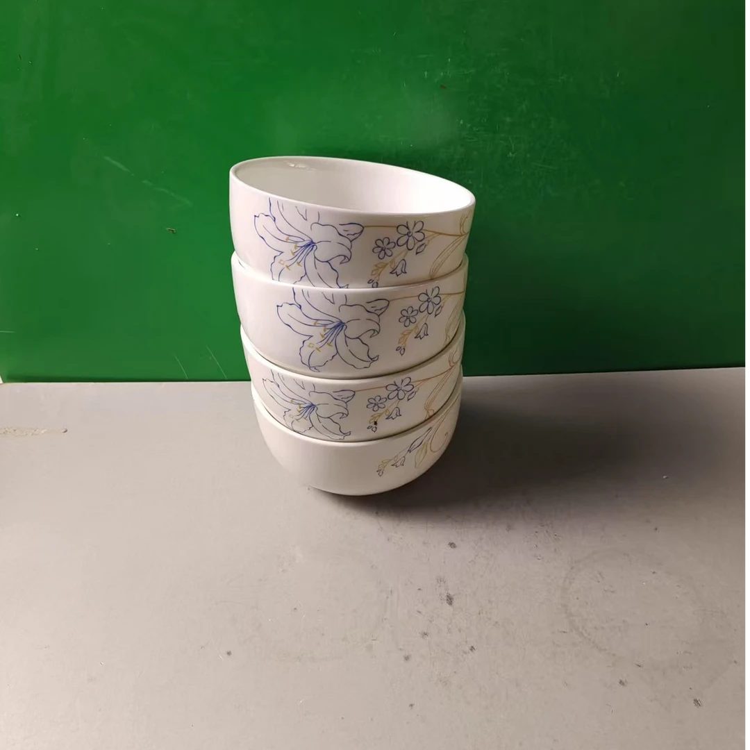 M1040 碗4个（口径10，高5）陶瓷餐具 B10