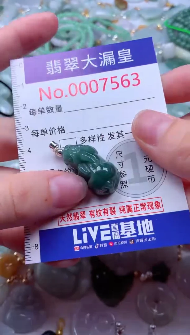 吊坠(不含链)未镶嵌翡翠7563