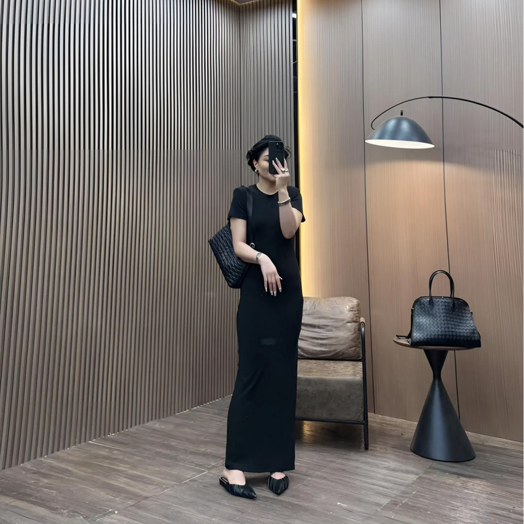 私人定制极简显瘦女人味长裙160斤以内