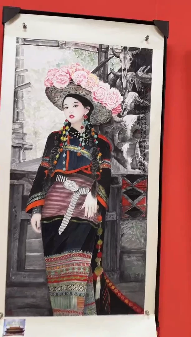 国画贺润川-国画人物8平尺