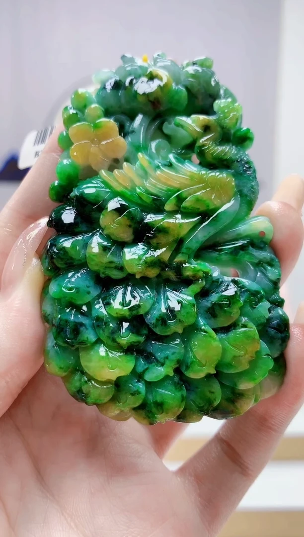 未镶嵌定制翡翠4812jw-毛货挂件70