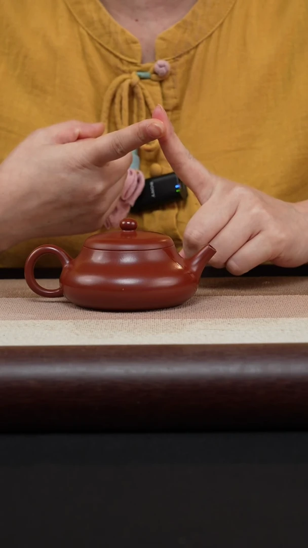 【闪购商品】紫砂茶壶玉乳-朱泥-陈春芬MH-1719