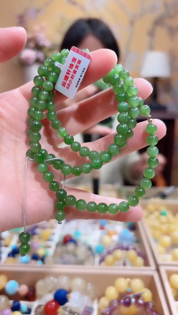 颈饰未镶嵌和田玉（碧玉）设计款项链6+