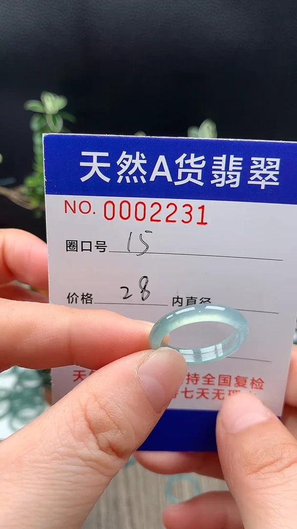 未镶嵌戒指翡翠15#