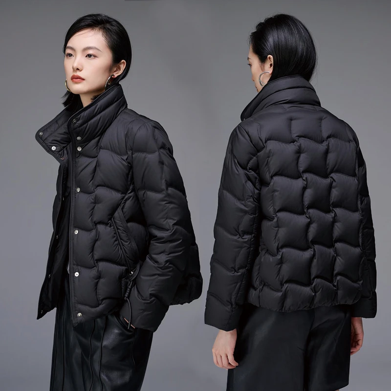 8882轻薄羽绒服女士2025冬季新品短款韩版保暖鹅秋冬绒外套