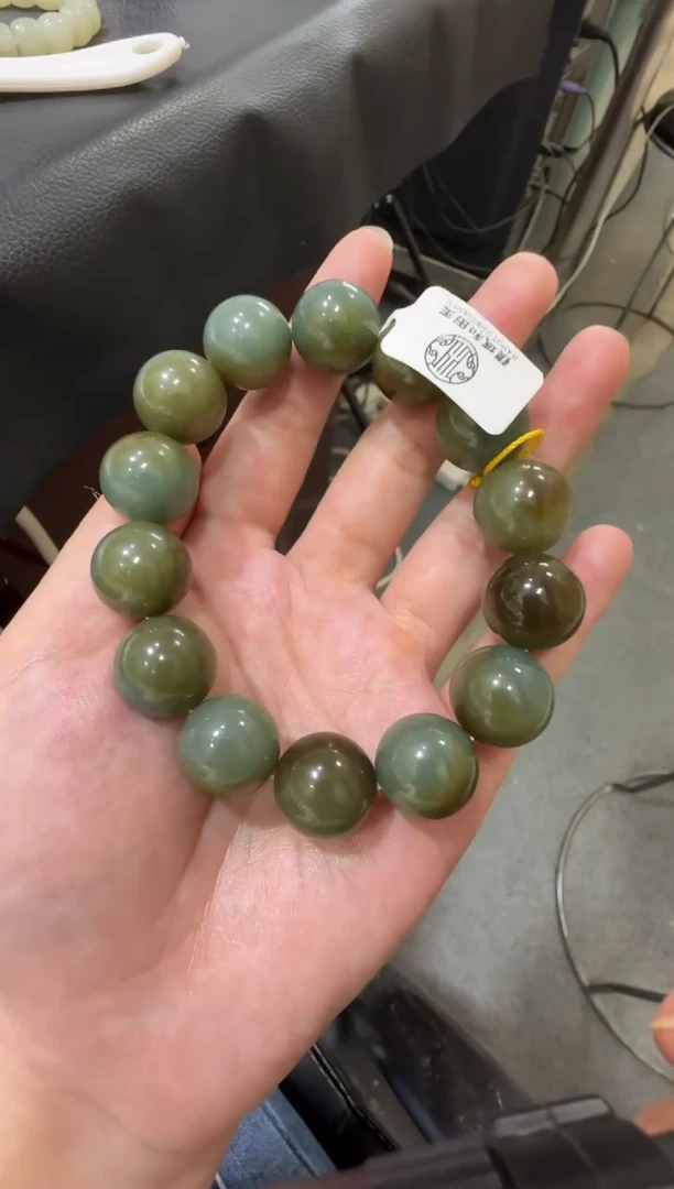 未镶嵌手串和田玉胡*且末蓝手串（产地直发）