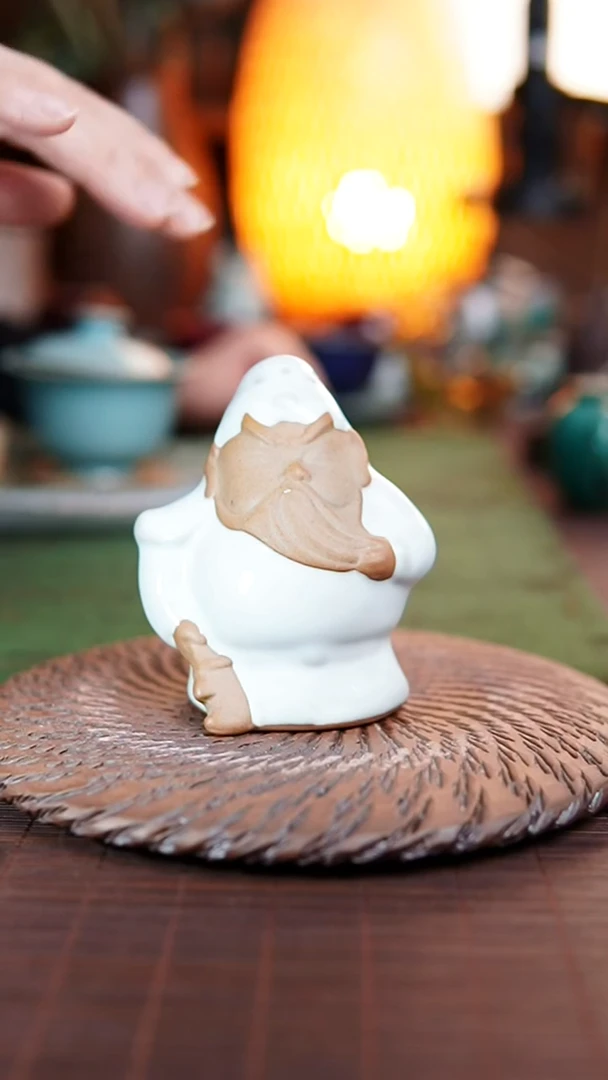 关二爷 茶宠 白