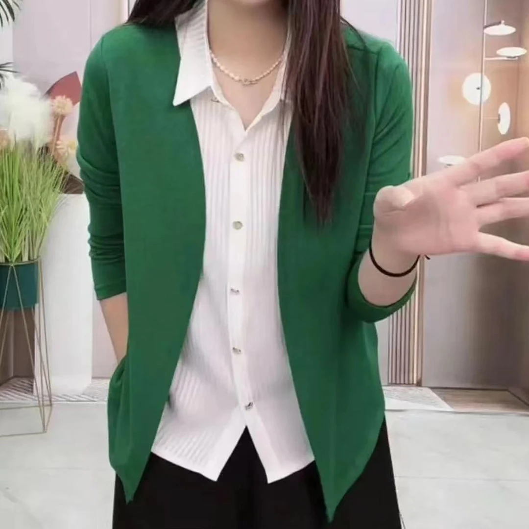 爆款新款假两件妈妈装洋气时尚减龄显瘦上衣女