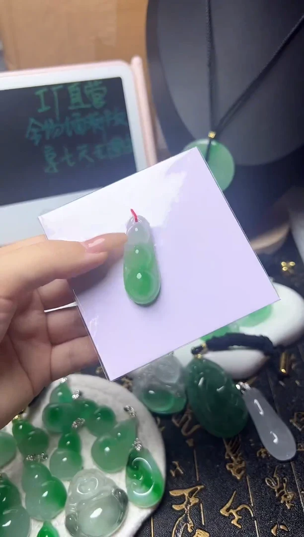 颈饰未镶嵌翡翠所见即所得，一图一物