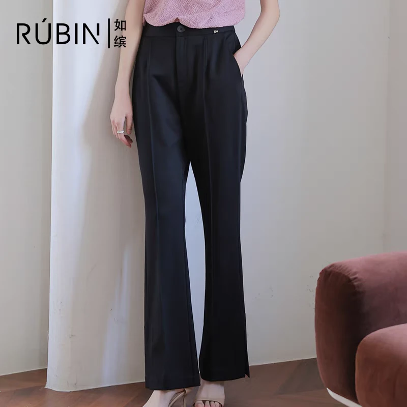 如缤RUBIN2024夏季款正品女装简约百搭修身显瘦休闲裤6L21K61163