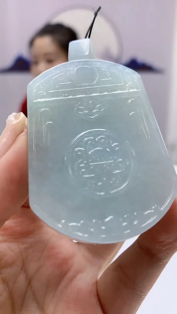 【闪购商品】定制翡翠未镶嵌4902ms-毛货172仿古牌