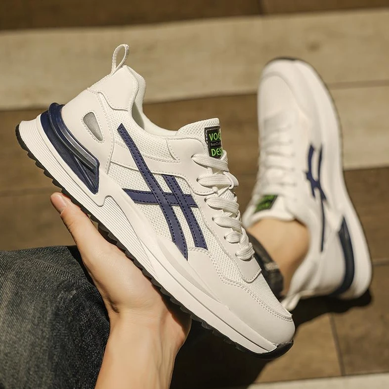 男鞋夏季2025年新款休闲运动旅游鞋男士春季复古网面透气防臭潮鞋