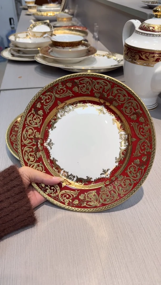 瓷片8英寸平盘 1个