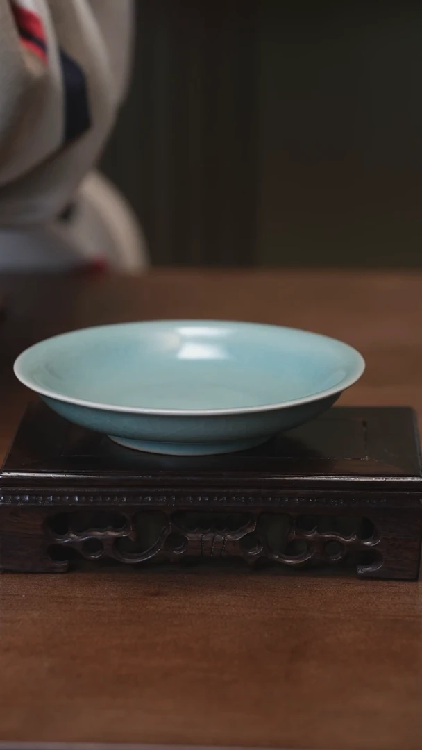 【闪购商品】Y宝丰宋官窑原产地汝瓷小盘子