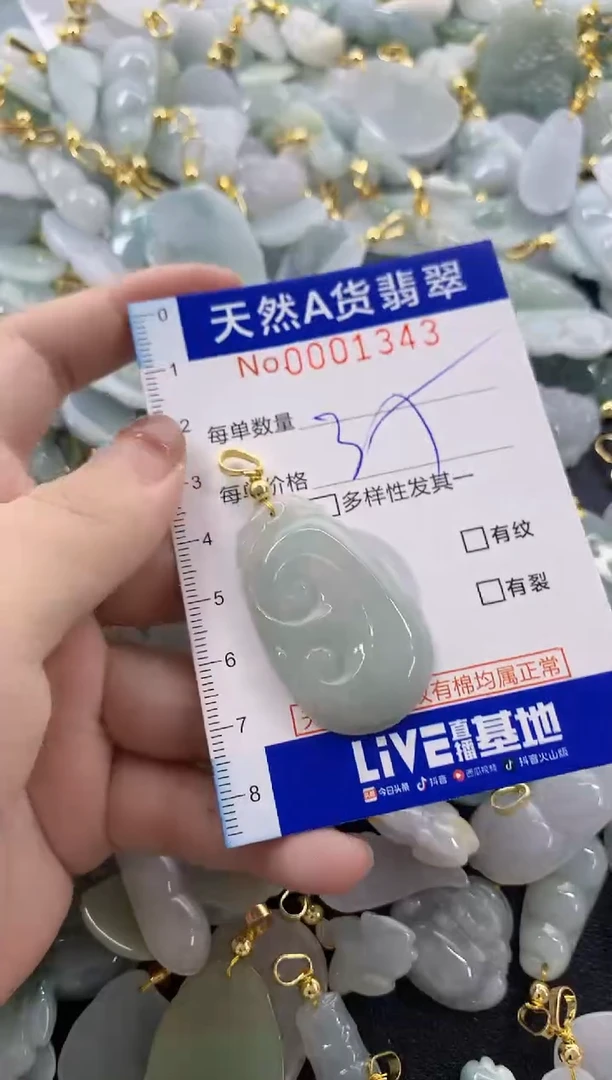 颈饰未镶嵌翡翠天然A货翡翠